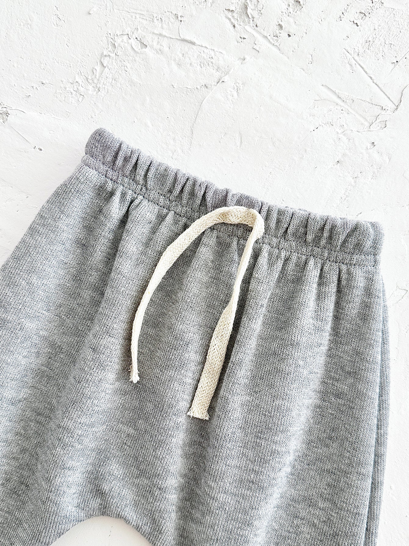 Solid Grey Infant Tracksuit Towel Rainbow Loose Big Crotch Base Outfit
