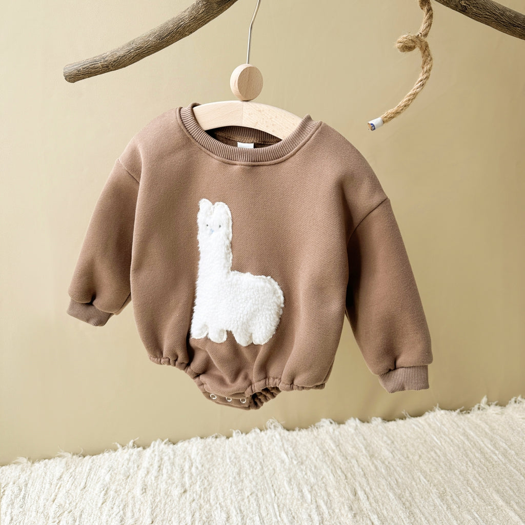 Cute Sheep Fleece Autumn Winter Jumpsuit 0-18 Months