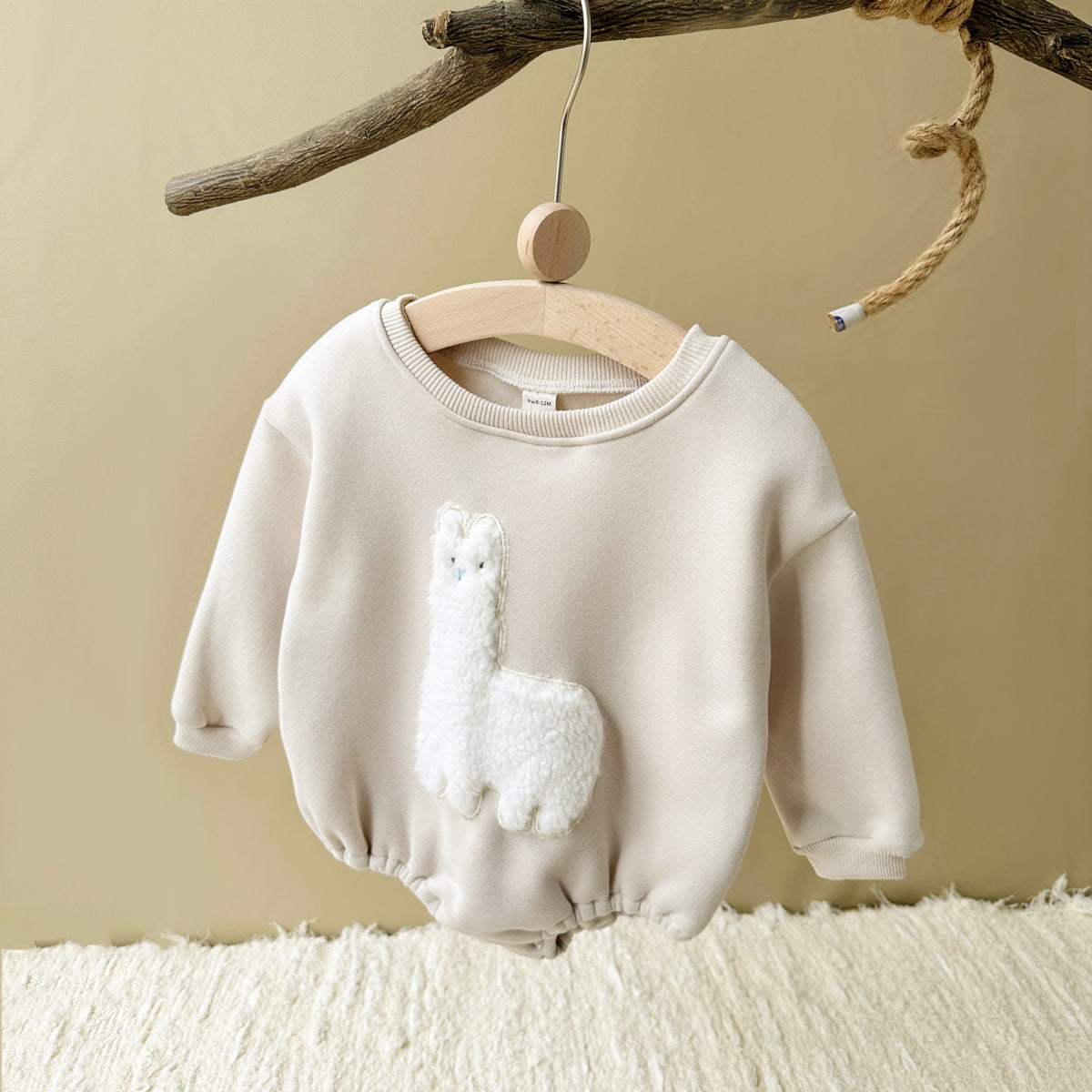 Cute Sheep Fleece Autumn Winter Jumpsuit 0-18 Months