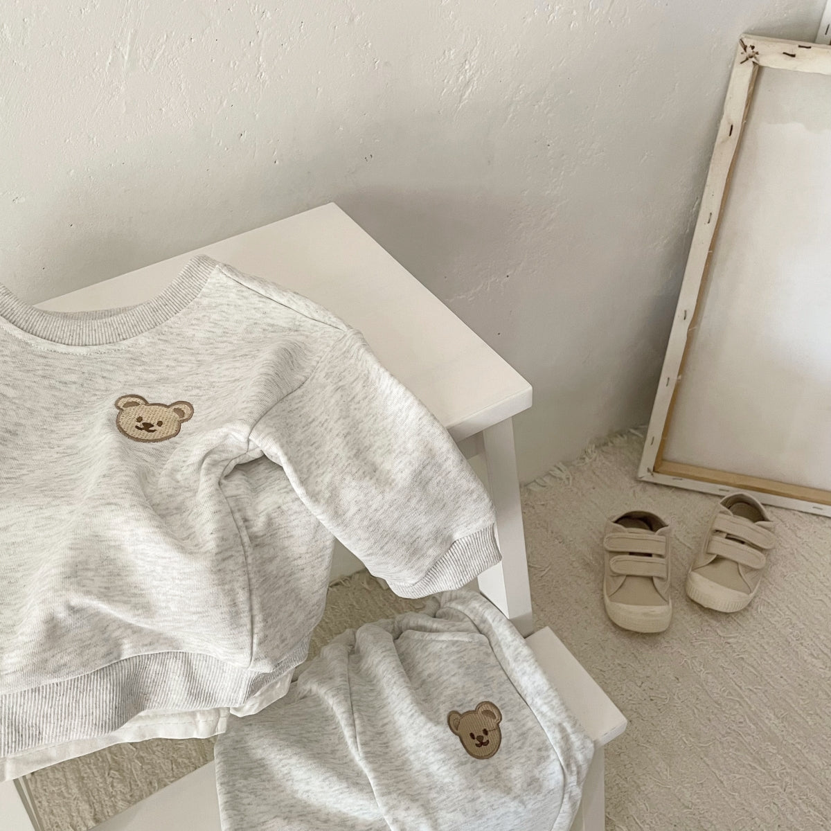 Neutral Bear Baby Outfit Set (0-4 Years)