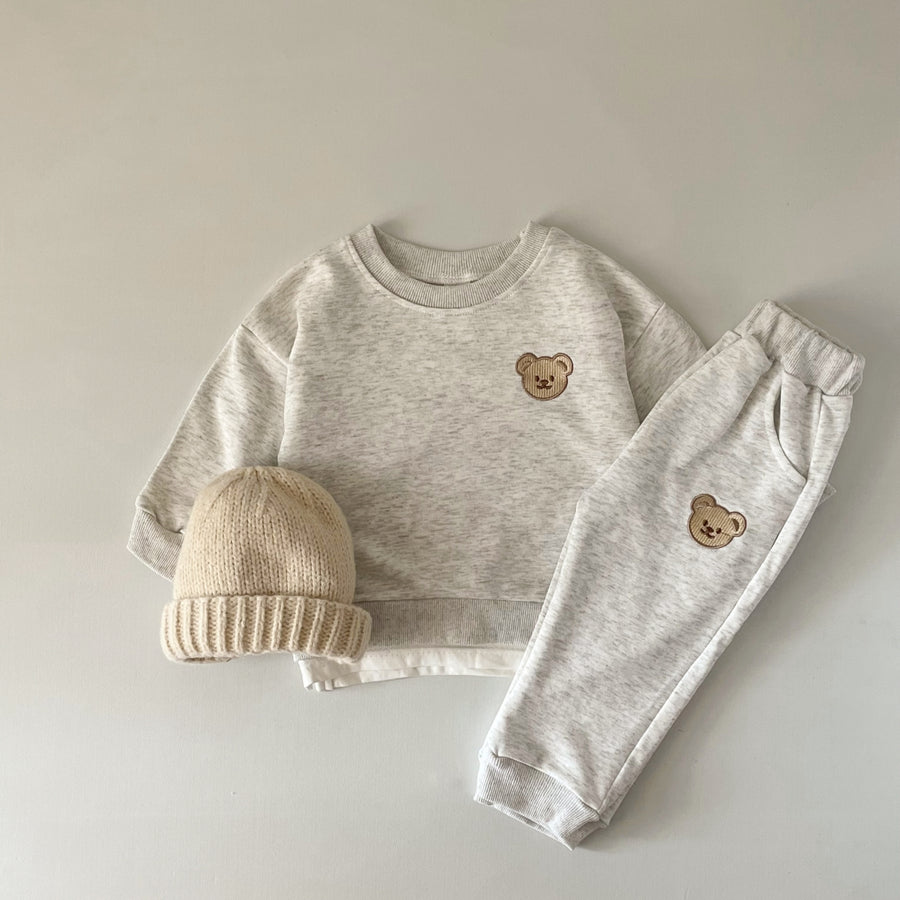 Neutral Bear Baby Outfit Set (0-4 Years)