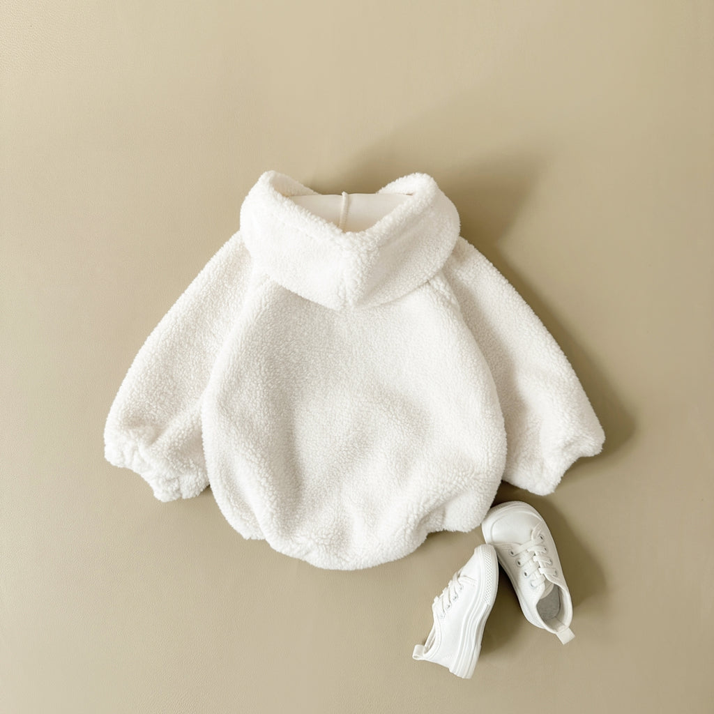 Neutral baby letter pattern long sleeved winter jumpsuit for 1-18 months