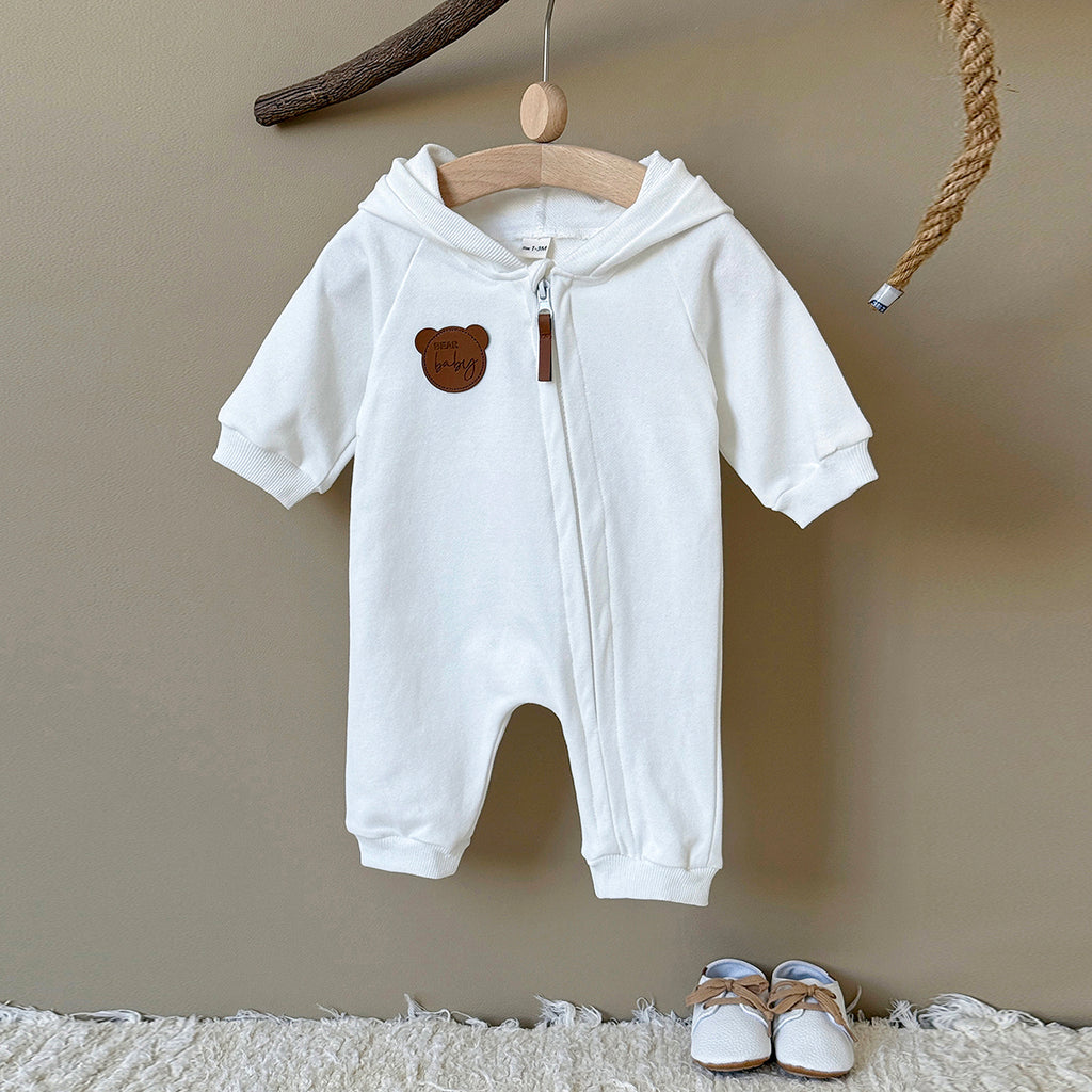 Baby Long Sleeve Cotton Blend Jumpsuit Spring Autumn Casual Romper 1-18 Months Old