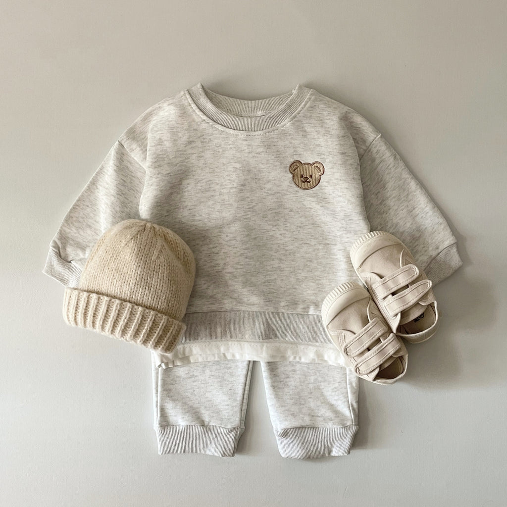 Neutral Bear Baby Outfit Set (0-4 Years)
