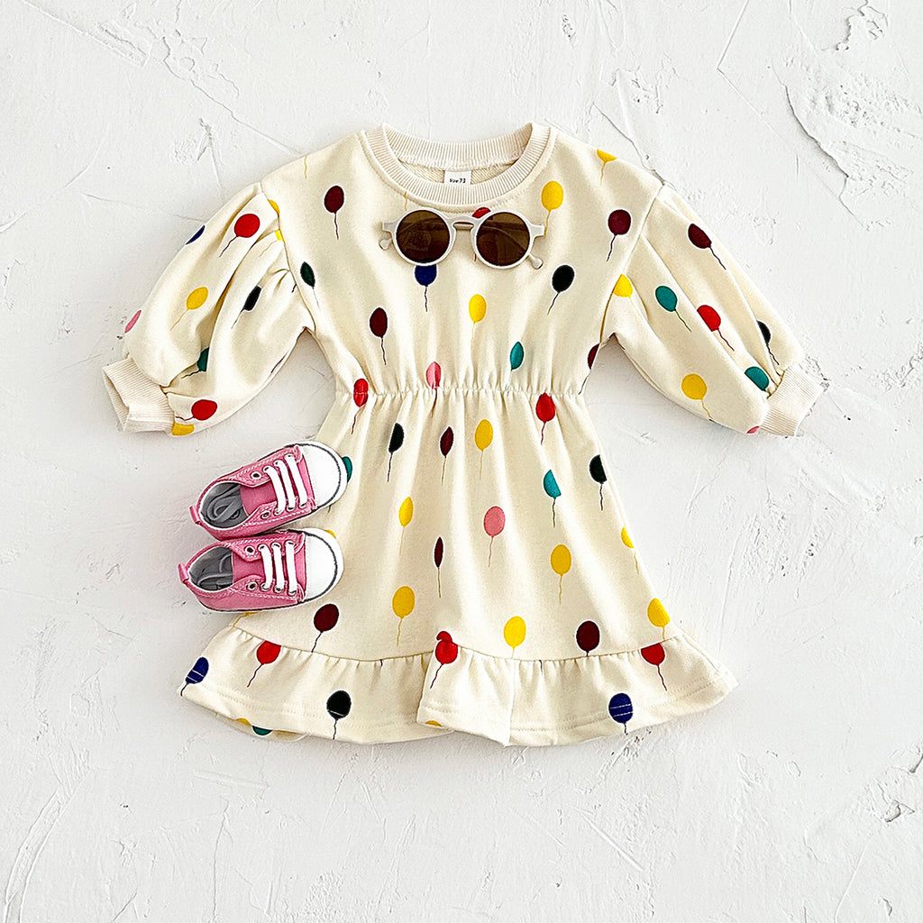Baby Girl Children's Printed Pattern Dress 1-3 Years Old