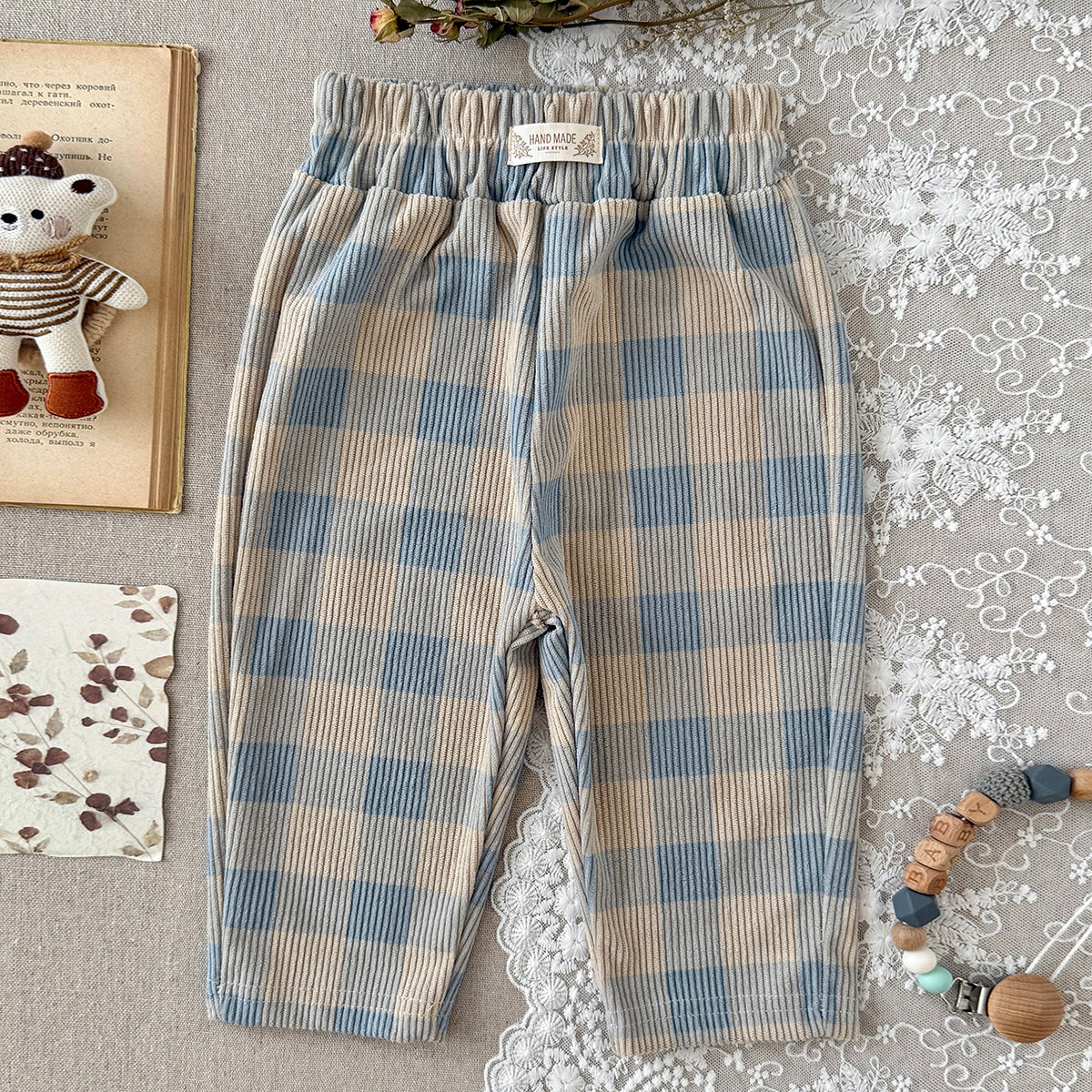 Multi Print Baby Corduroy Harem Pants