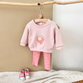 Fresh Cartoon Fruit Baby Sweatshirt, Daily Wear Kids Clothing Set
