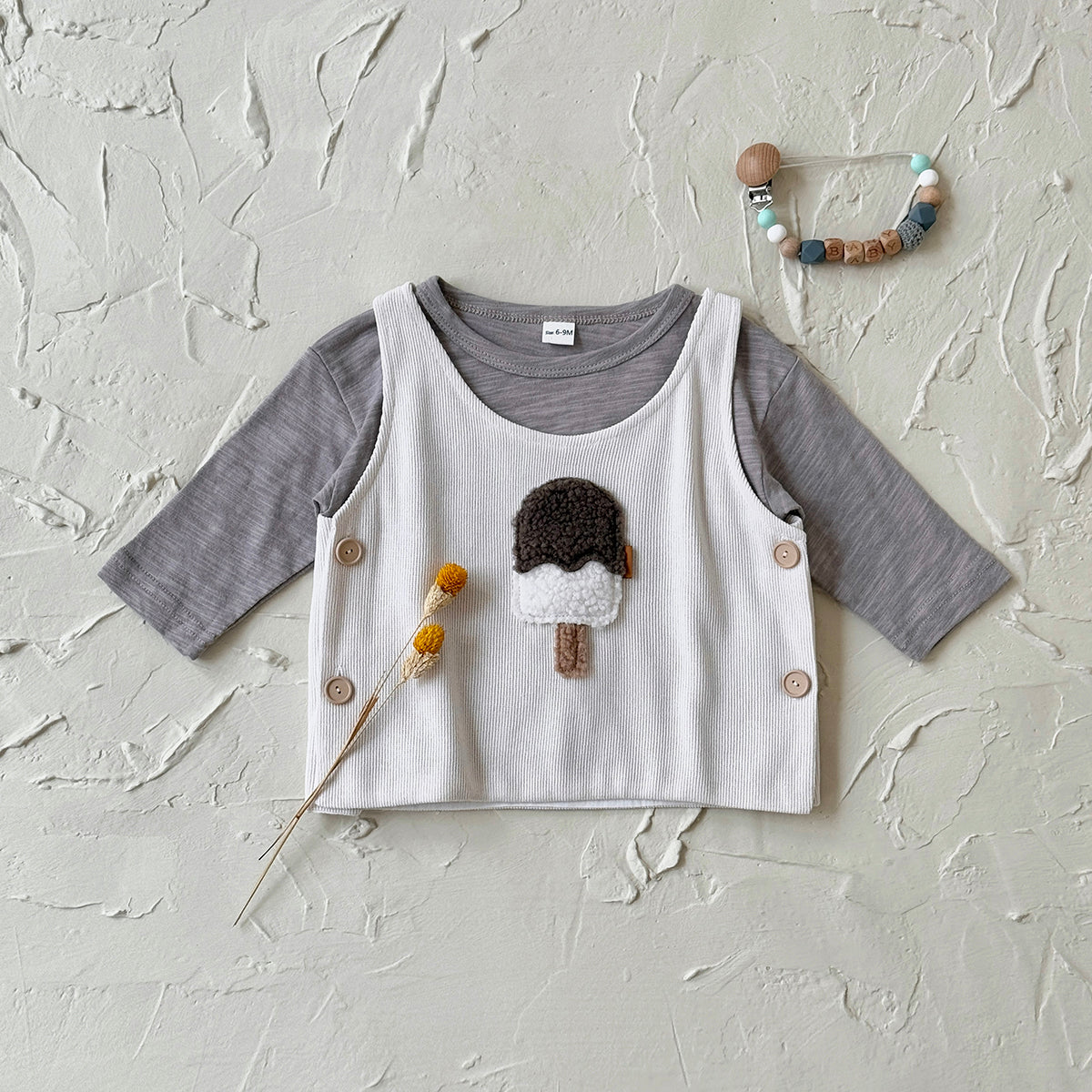 Baby Girl Embroidered Sleeveless Vest Casual Spring Autumn 6Months-3years