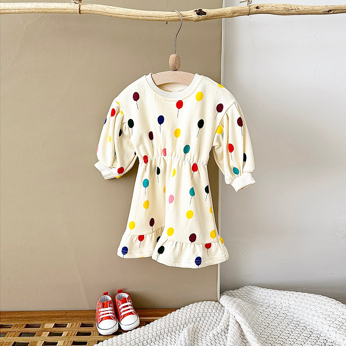 Baby Girl Children's Printed Pattern Dress 1-3 Years Old
