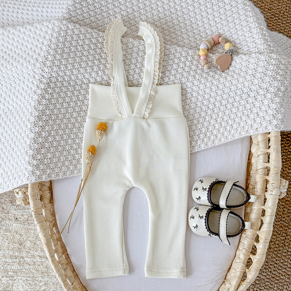 Baby Girls Suspender Leggings Pants 6Months-3Years