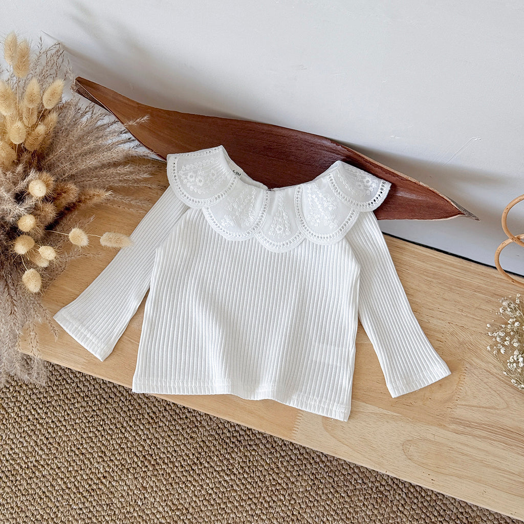 Baby Girls Long Sleeve Cotton Stretch T-Shirt Top 6Months-3Years