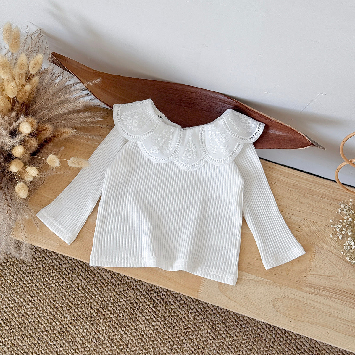 Baby Girls Long Sleeve Cotton Stretch T-Shirt Top 6Months-3Years