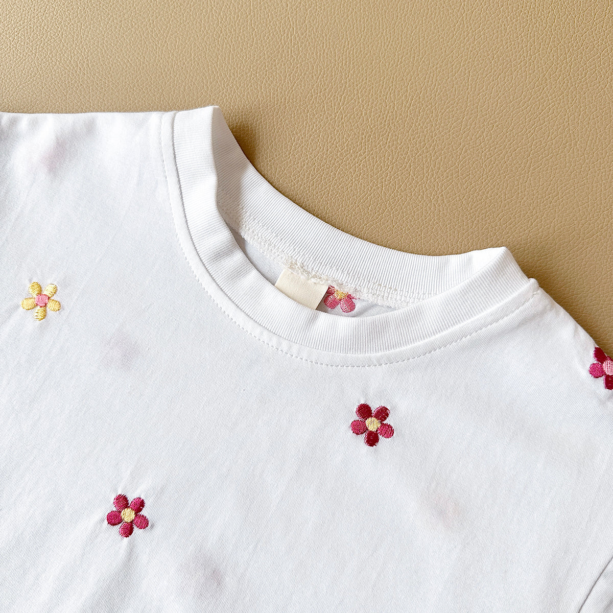 Summer Floral Short Sleeve Set for Baby Girls
