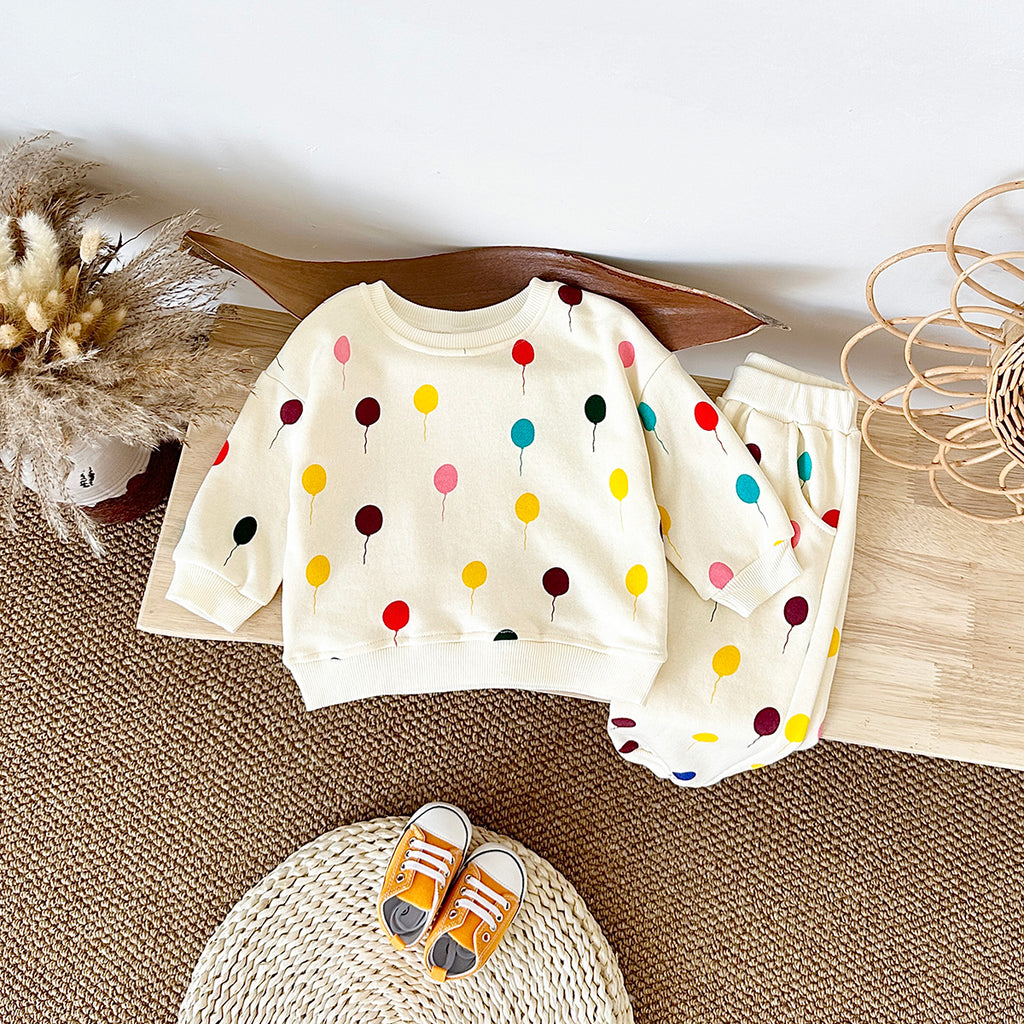 Neutral Baby Printed Pattern Sports Set 1-3 Years Old