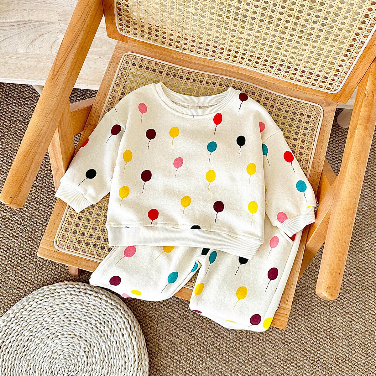 Neutral Baby Printed Pattern Sports Set 1-3 Years Old