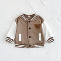 Unisex baby bear embroidered long sleeved jacket for ages 1-4