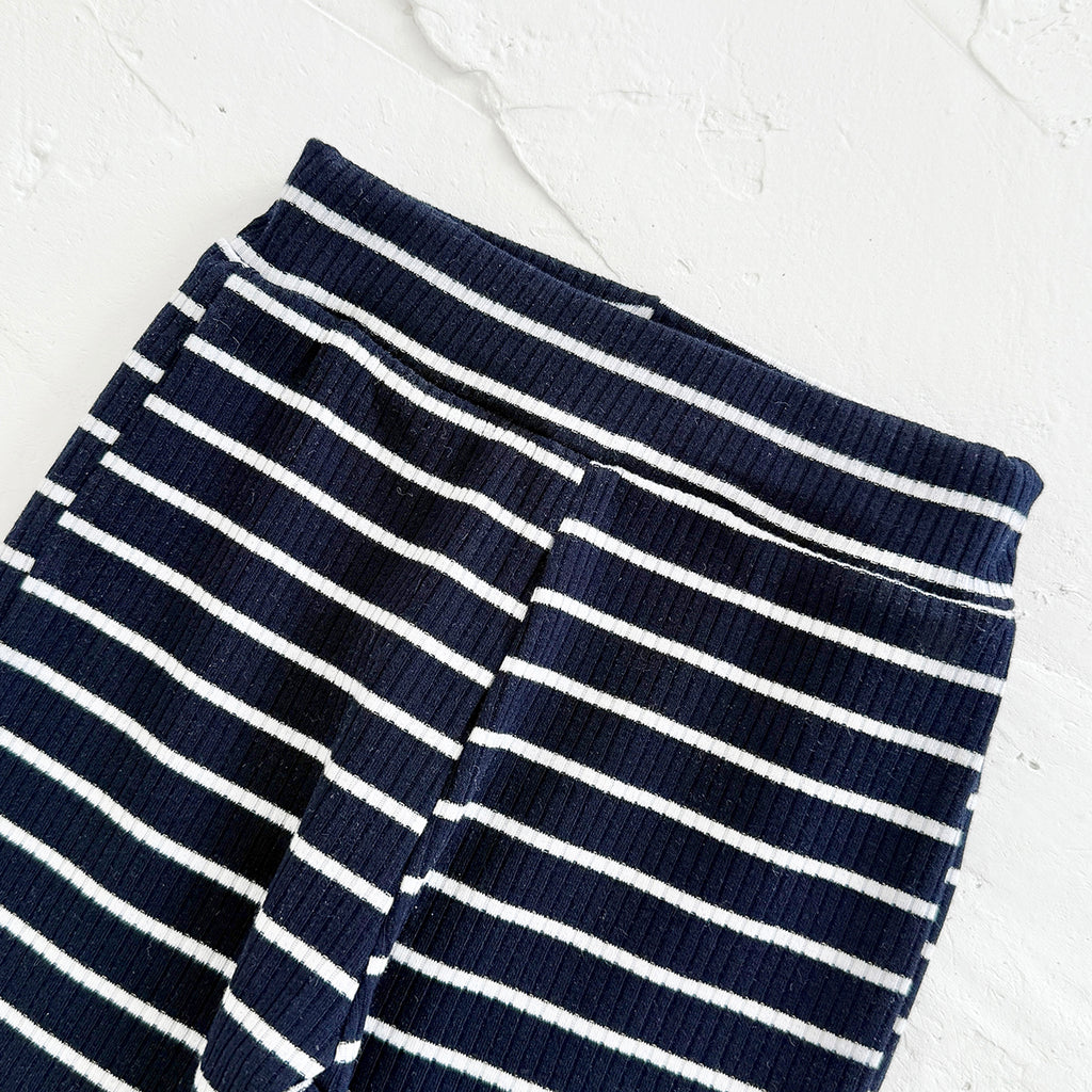 Spring Autumn Baby Set, Cherry Sweatshirt & Navy Striped Pants