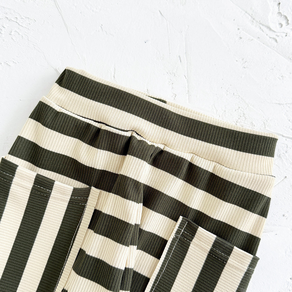 Fresh Mango Baby 2Pcs Outfit, Mango Sweatshirt Striped Pants