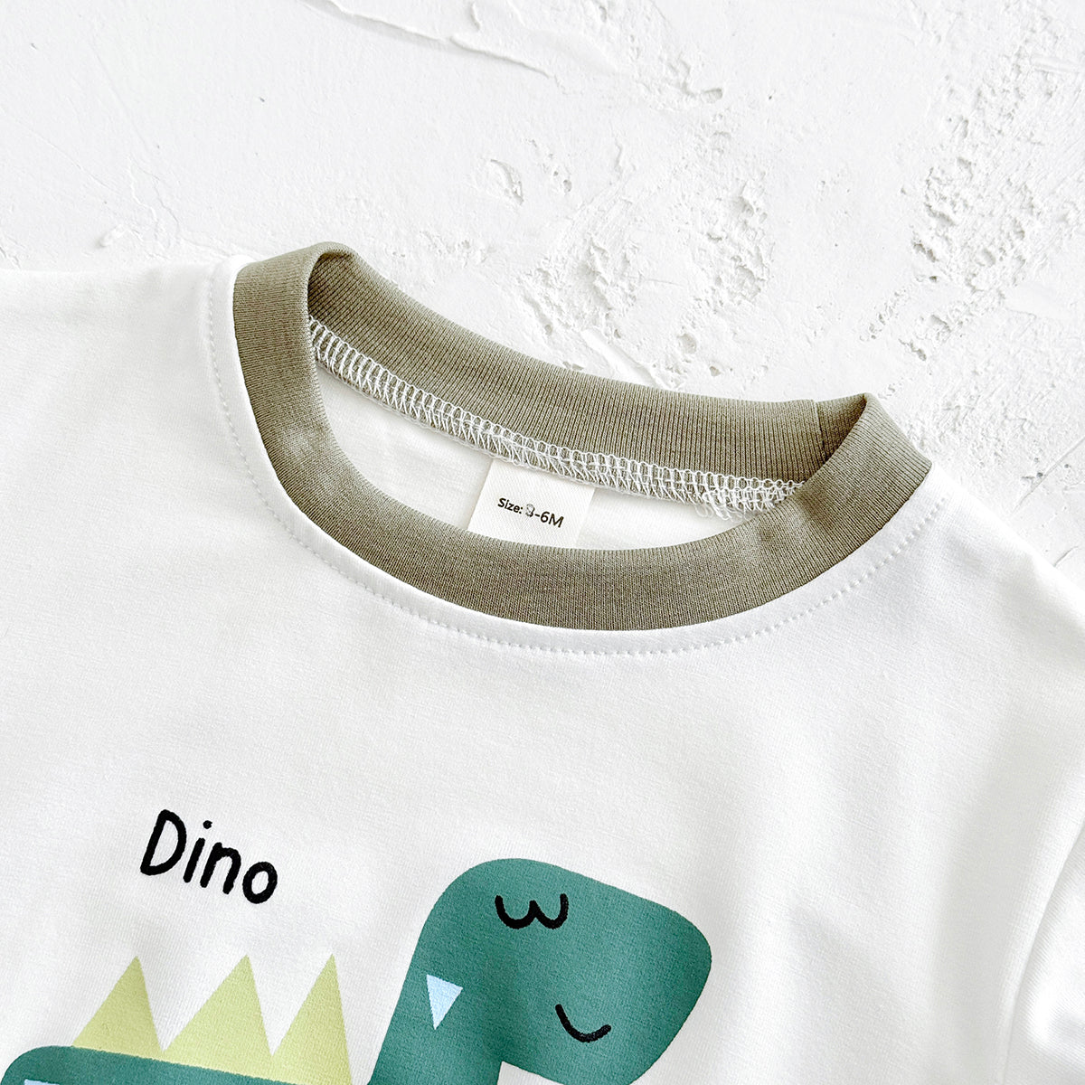 Summer Cartoon Dinosaur Print Romper