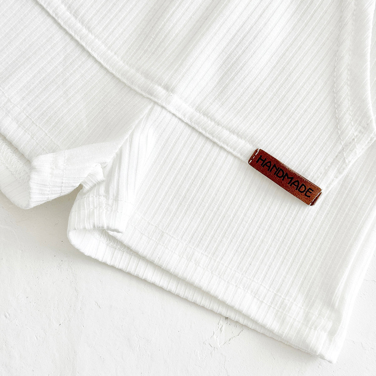 Summer White Striped Bear Embroidery Set