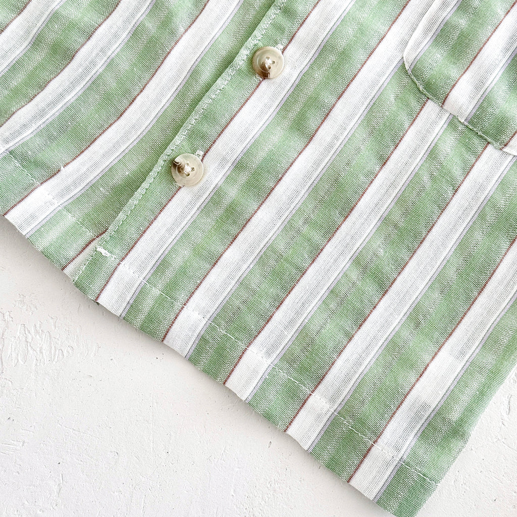 Handsome Striped Short Sleeve Set for Baby Boys