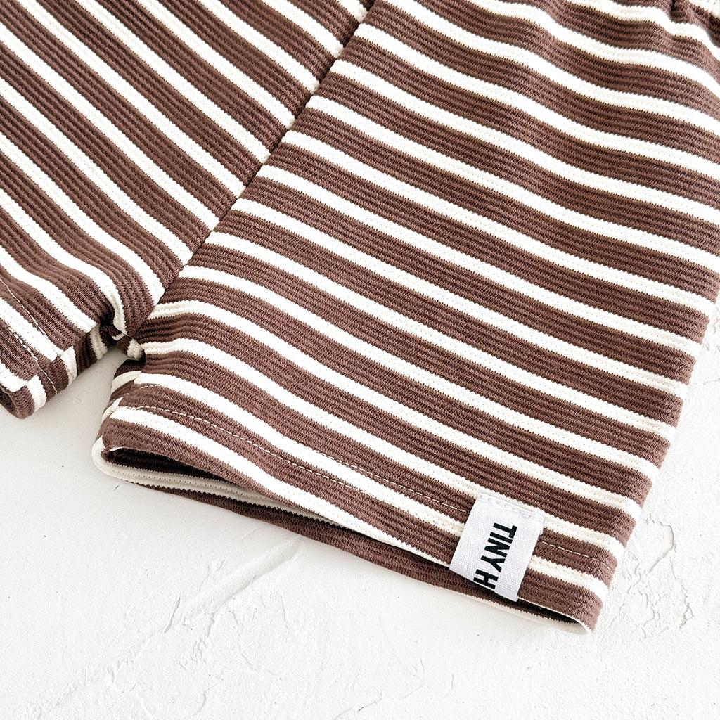 Summer Casual Cookie Towel Embroidery Short Sleeve Set