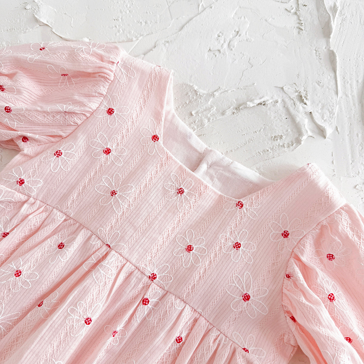 Summer Polka Dot Floral Romper Dress for Baby Girls