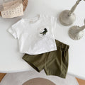 Summer T-Rex Short Sleeve Set for Baby Boys