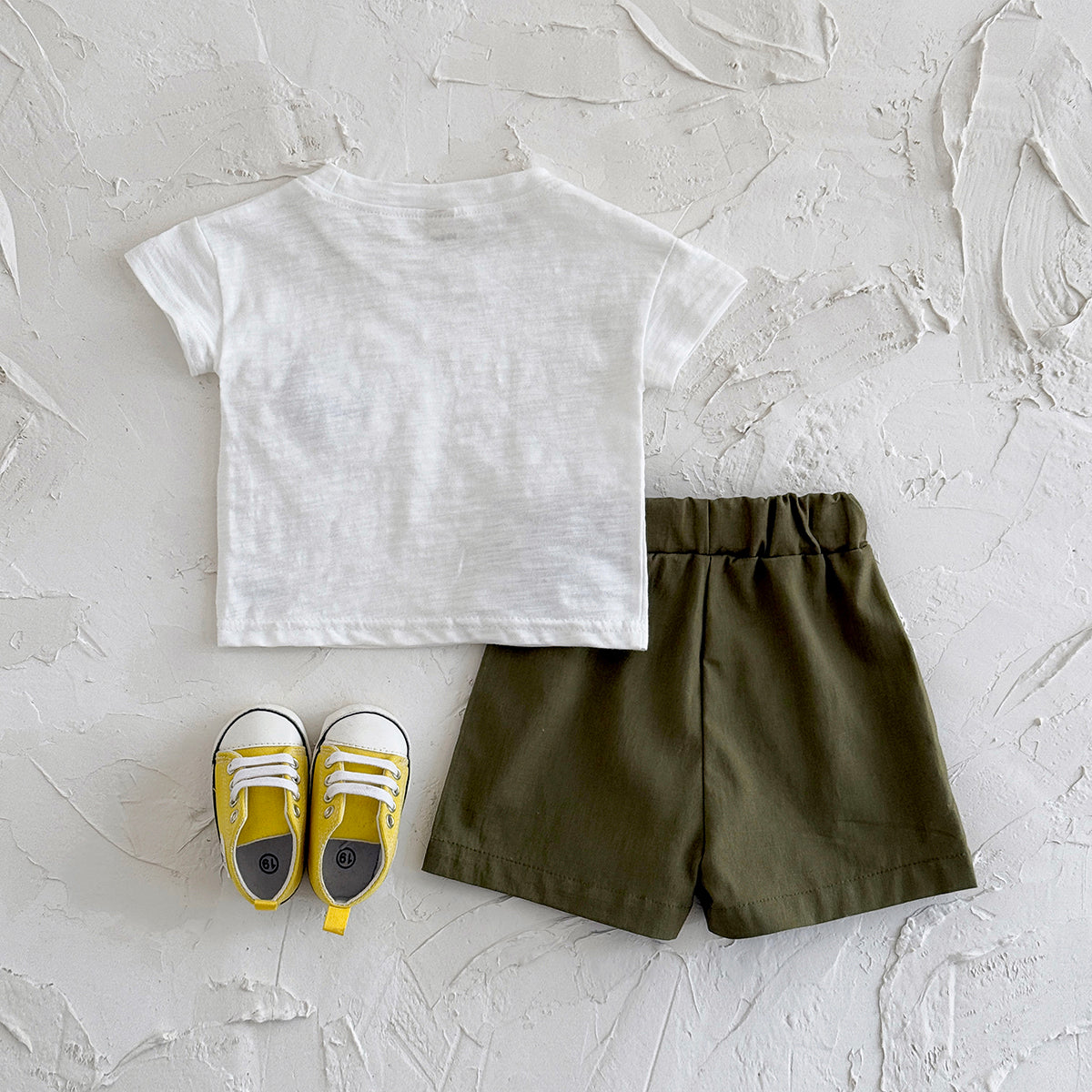 Summer T-Rex Short Sleeve Set for Baby Boys