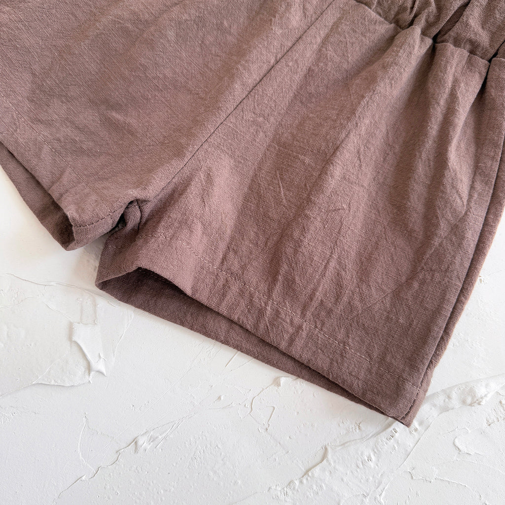 Toddler Short Sleeve Tee & Elastic Waist Shorts Set