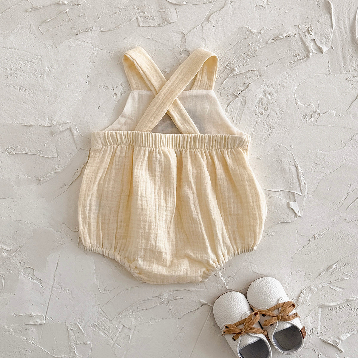 Baby Rainbow Muslin Sleeveless Romper