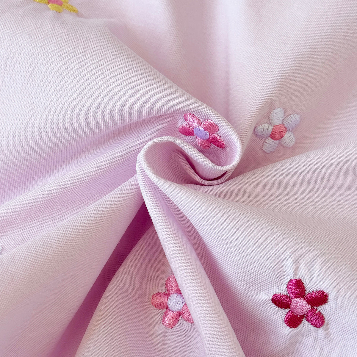 Summer Floral Short Sleeve Romper for Baby Girls