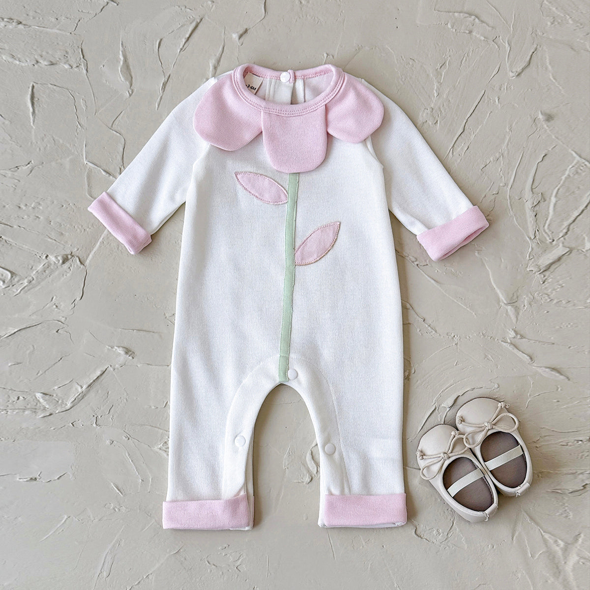 Baby Long Sleeve Romper Spring Autumn Casual Bodysuit for Newborn 0-9 Months Old