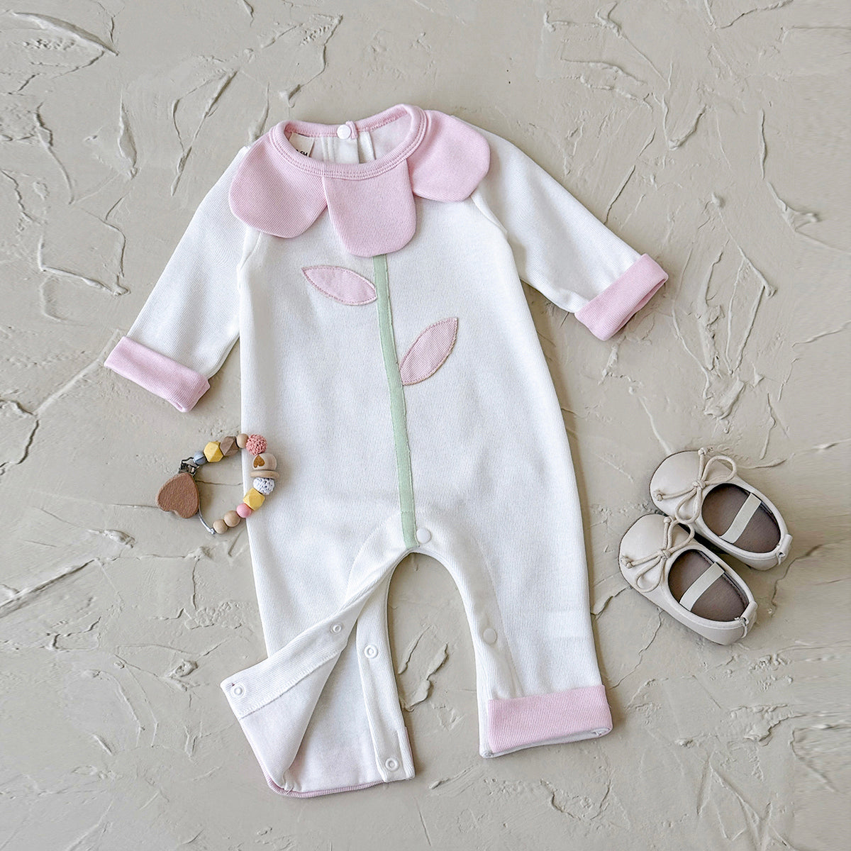 Baby Long Sleeve Romper Spring Autumn Casual Bodysuit for Newborn 0-9 Months Old