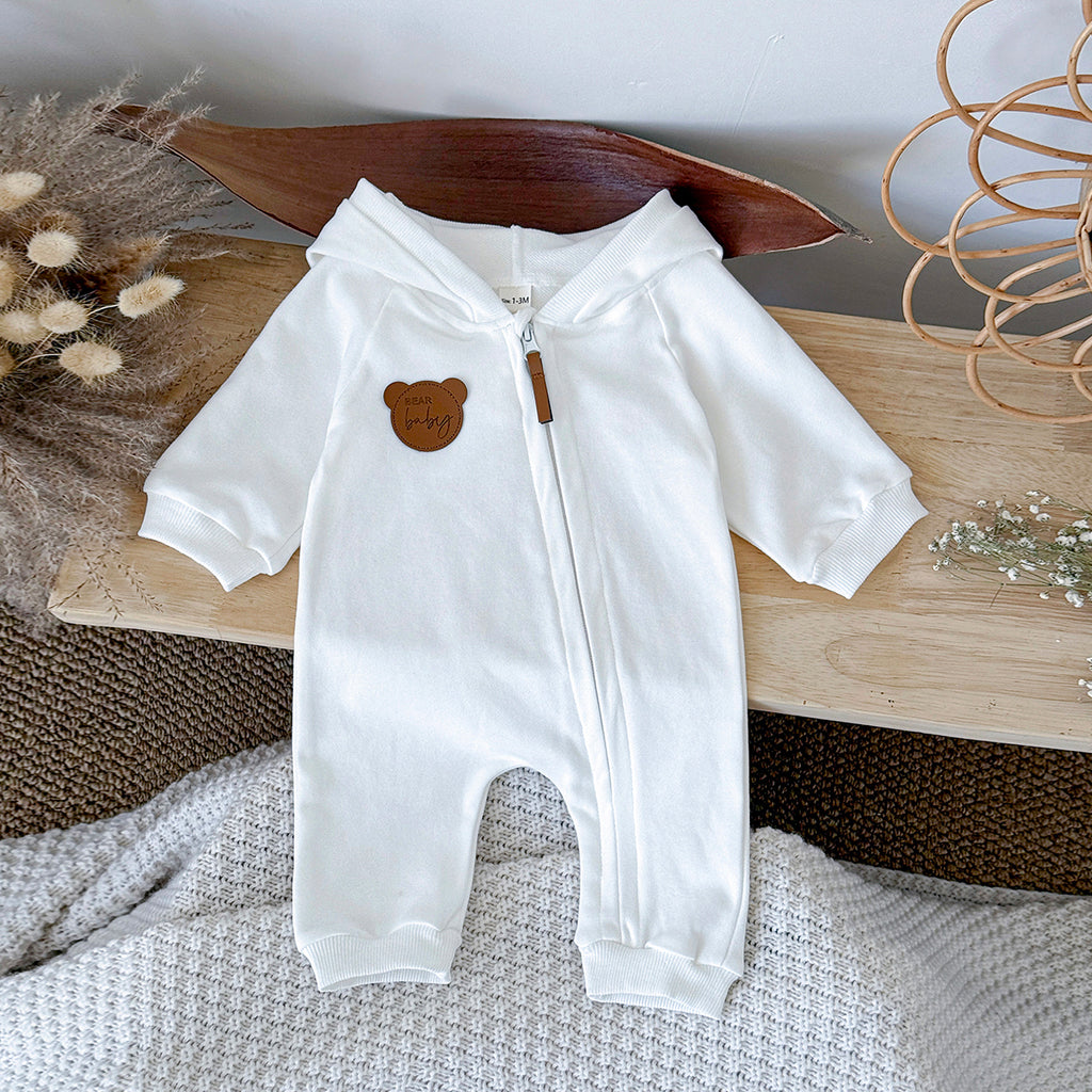 Baby Long Sleeve Cotton Blend Jumpsuit Spring Autumn Casual Romper 1-18 Months Old