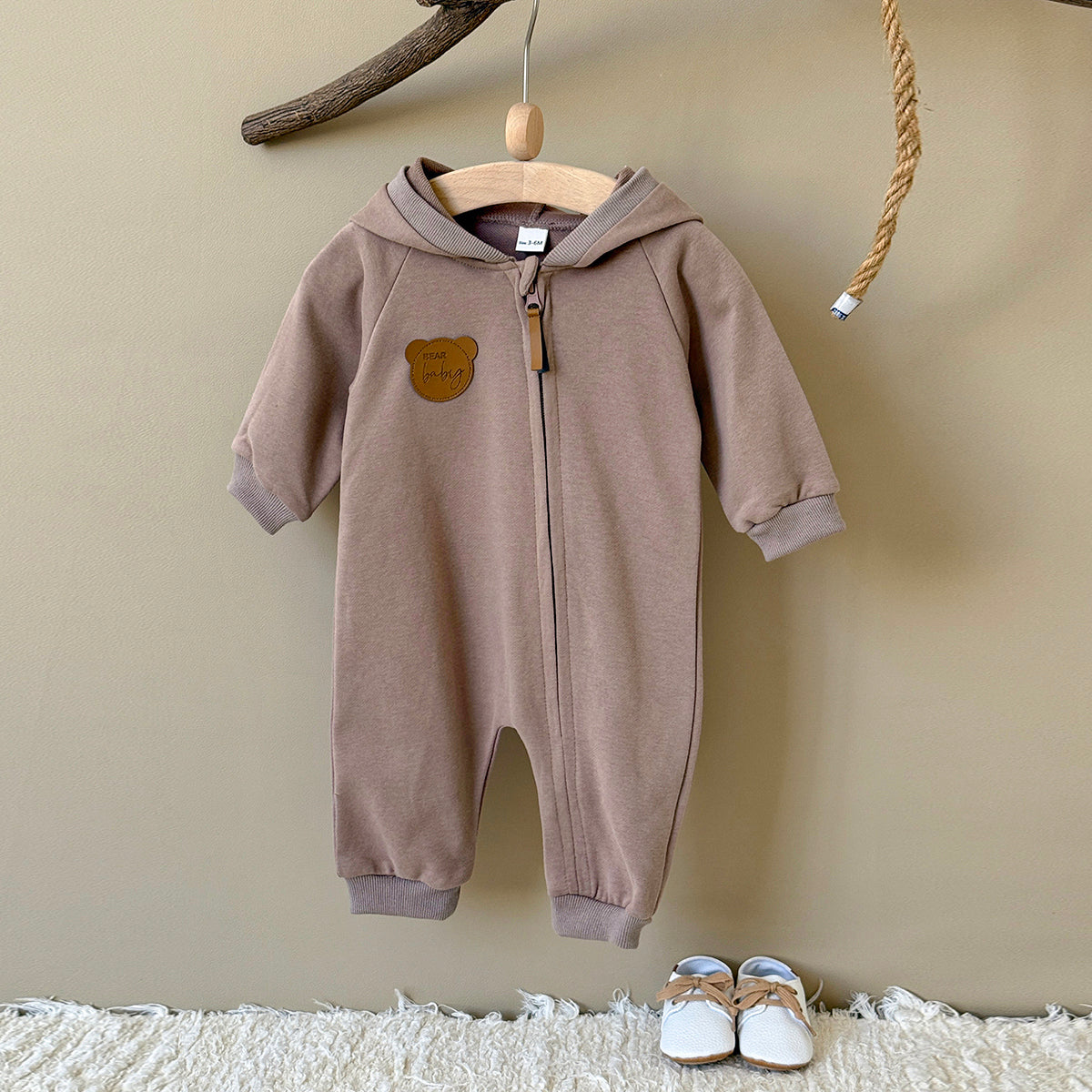 Baby Long Sleeve Cotton Blend Jumpsuit Spring Autumn Casual Romper 1-18 Months Old