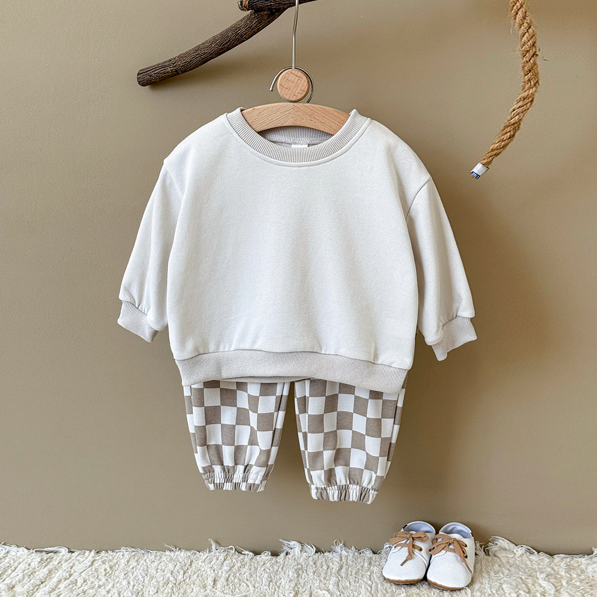 Baby Cookie Embroidered Long Sleeve Top and Pants Set Spring Autumn 6Months-3years