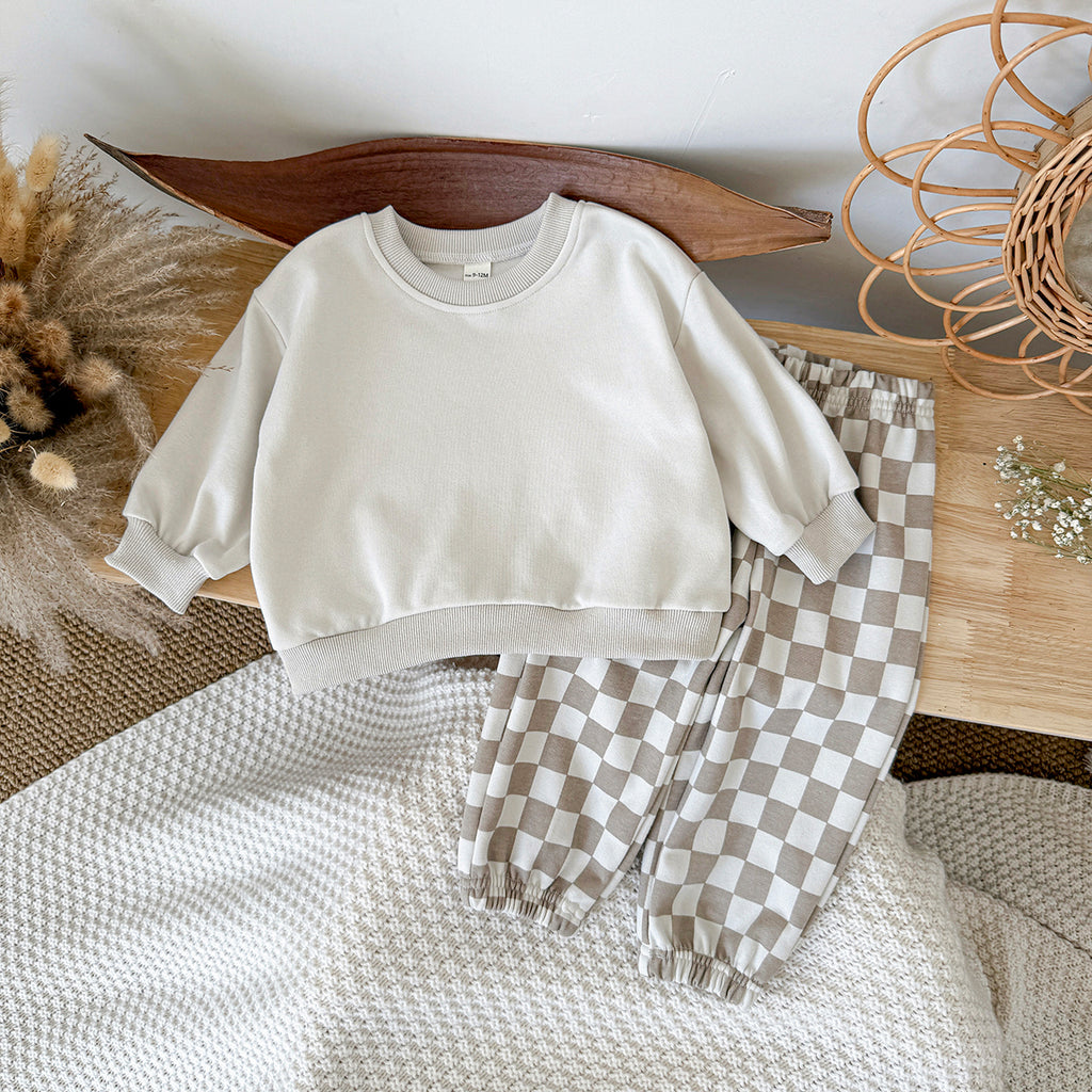Baby Cookie Embroidered Long Sleeve Top and Pants Set Spring Autumn 6Months-3years