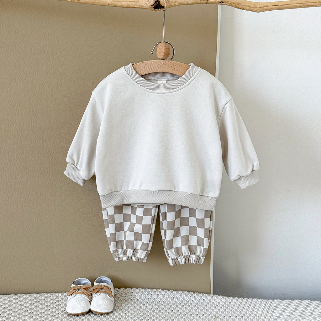 Baby Cookie Embroidered Long Sleeve Top and Pants Set Spring Autumn 6Months-3years