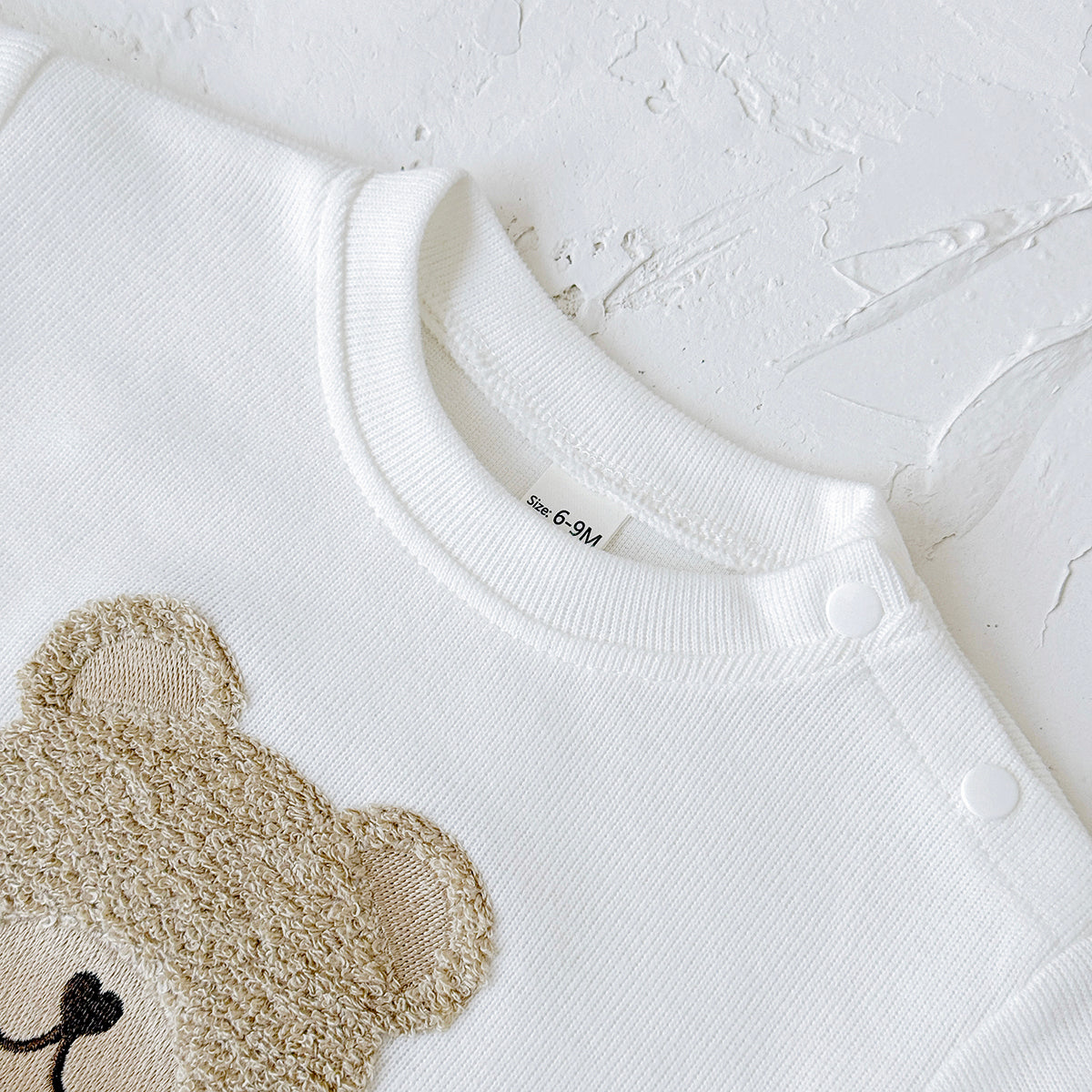 Baby Bear Embroidered Long Sleeve Top and Pants Set Spring Autumn 6Months-3years