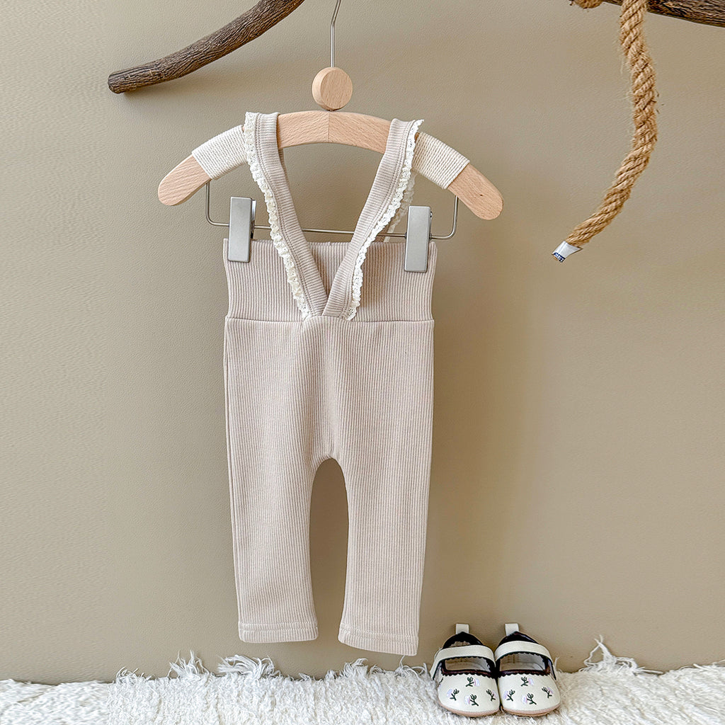 Baby Girls Suspender Leggings Pants 6Months-3Years