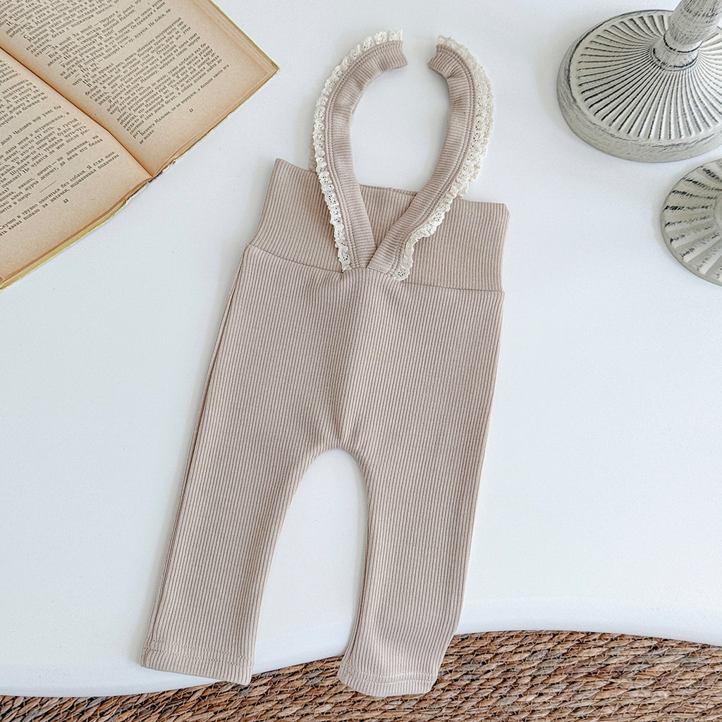 Baby Girls Suspender Leggings Pants 6Months-3Years