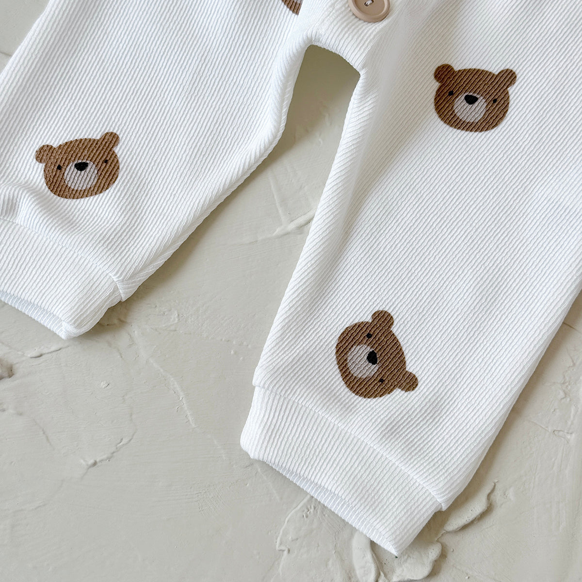 Baby Bear Print Long Sleeve Romper Jumpsuit 1-18Months