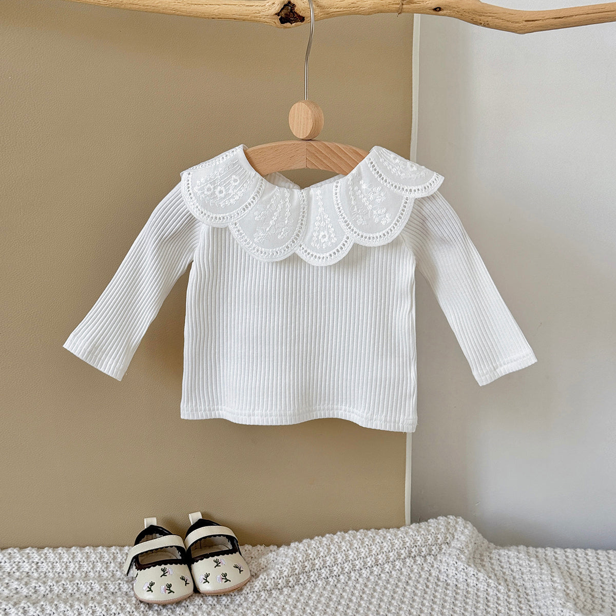 Baby Girls Long Sleeve Cotton Stretch T-Shirt Top 6Months-3Years