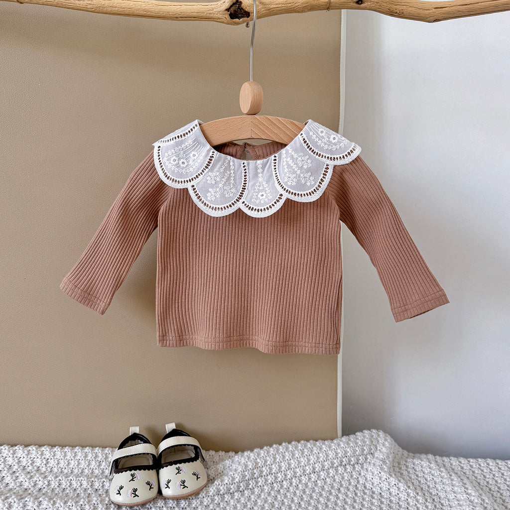Baby Girls Long Sleeve Cotton Stretch T-Shirt Top 6Months-3Years
