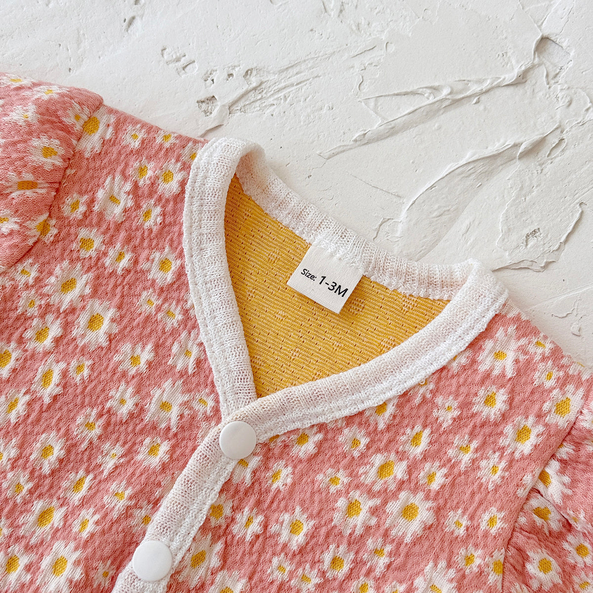 Baby Girls Pink Button Front Cardigan Romper 1-18Months