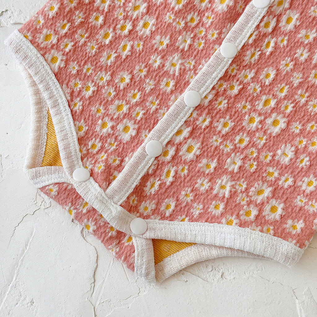 Baby Girls Pink Button Front Cardigan Romper 1-18Months