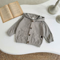 Baby Hooded Long Sleeve Jacket Warm Kids Outerwear 6Months-3Years
