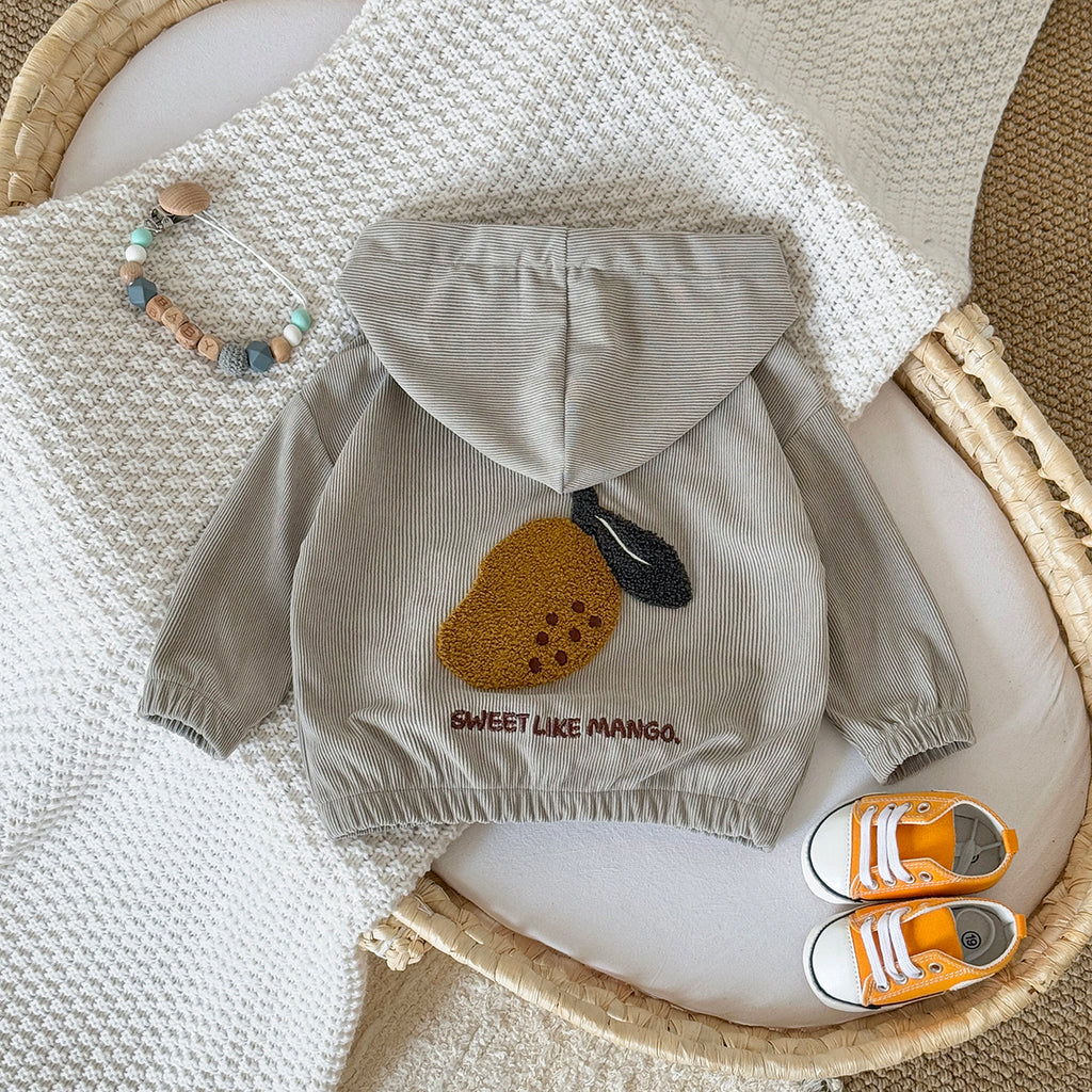 Baby Hooded Long Sleeve Jacket Warm Kids Outerwear 6Months-3Years
