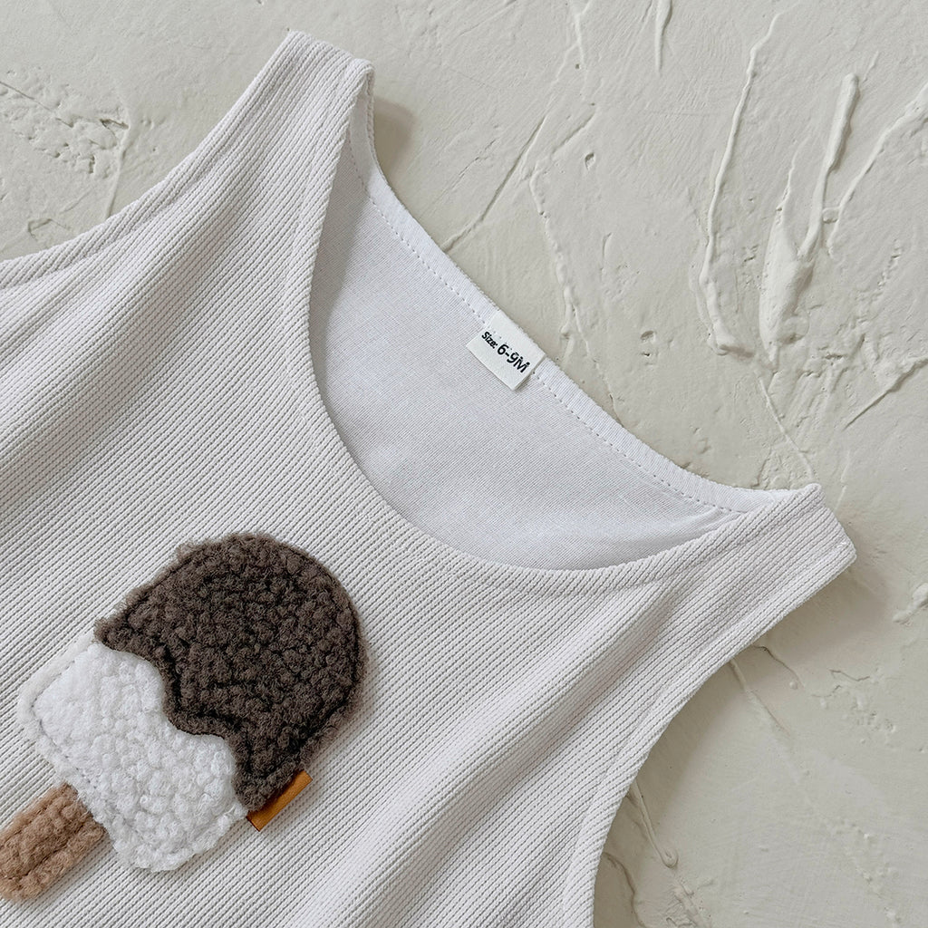 Baby Girl Embroidered Sleeveless Vest Casual Spring Autumn 6Months-3years
